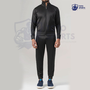 Survêtement pour homme de haute qualité, couleur noire, nouvelle arrivée, bon service, prix raisonnable, nouveau design de logo personnalisé, vêtements de mode pour homme - Product Image 1