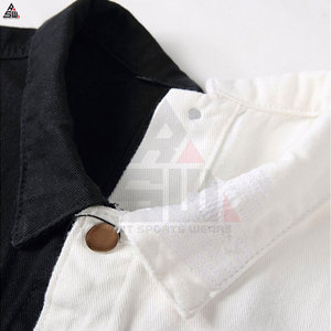 Oem Service 100% Cotton Canvas Thin <b>Denim</b> <b>Jacket</b> High Quality Breathable <b>Lightweight</b> Front Logo Street Casual Men's Custom - Product Image 2