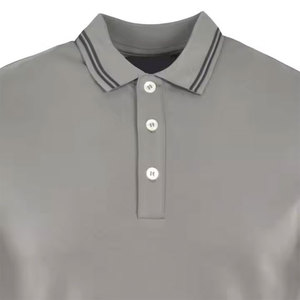 Camisa de Franela de Algodón de Primera Calidad para Hombre, Personalizada al por Mayor, Manga Corta, Sólida, Transpirable, Ajuste Casual, Impresión Digital - Product Image 5