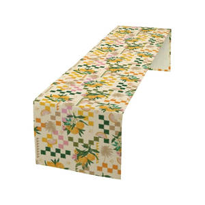 New Arrival Luxury Pure Cotton Customized Colorful Embroidery Table Runner with Private Logo - Product Image 3