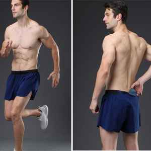 Shorts de sport livraison directe Logo personnalisé 100% Polyester coupe ajustée vêtements de sport décontractés vêtements de fitness pour hommes shorts de gymnastique - Product Image 3