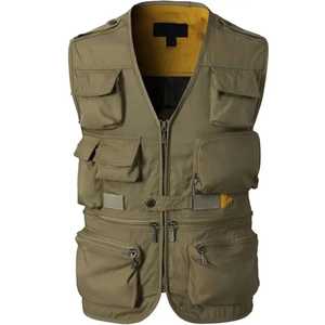 Hunting Waistcoat Winter Sleeveless Breathable Journalist Travel Sports <b>Vest</b> Electrician Safety Cargo Multiple Pockets <b>Men</b> Work - Product Image 1