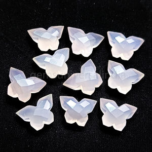 Natural Rose Quartz <b>Butterfly</b> Shape Carved Gemstone Beads for Jewelry Making 14mm Loose Stone Crystal Carving Beads Wholesale - Product Image 1