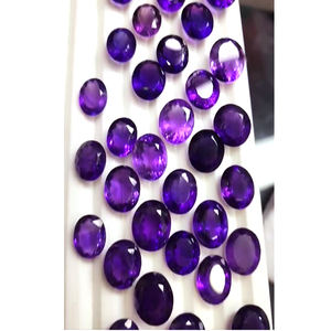 Haute qualité 42 pièces améthyste naturelle facette 14mm-17mm coupe ovale 390 Cts Lot bleu pierre précieuse en vrac haute IROC ventes - Product Image 1