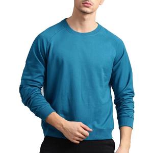 Sudaderas Casuales para Hombre, Sudadera de Cuello Redondo con Forro Polar, Manga Larga, Lisa, 100% Algodón, Invierno, OEM Personalizado - Product Image 1