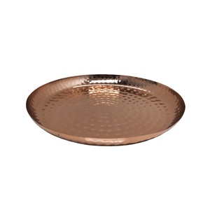 Serveware Designer Bandeja de servicio decorativa de forma redonda Plato y plato con acabado pulido para servir en el Hotel - Product Image 6