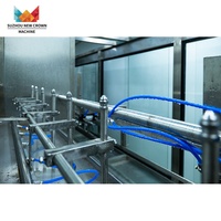 Produit chaud Machine de remplissage entièrement automatique de bouteilles d'eau pure en PET 3L 5L 10L Usine de remplissage d'eau potable minérale en bouteille
