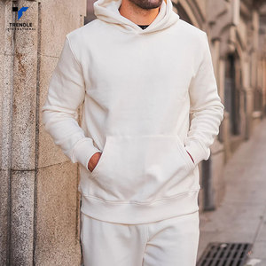 Chándal Deportivo Personalizado para Hombre, con Capucha, para Invierno, Casual, Sólido, de Poliéster/Algodón, con Forro Polar Absorbente de Sudor, Cintura Elástica, Completo - Product Image 3