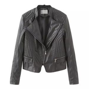 Chaquetas de cuero de moda para mujer de talla personalizada de alta calidad 2023 piel de oveja Original para invierno - Product Image 1
