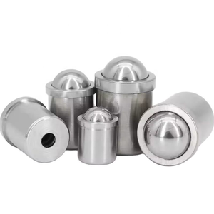 Piston à ressort sphérique fileté M6, goupille de verrouillage à enfoncement, en acier inoxydable 304, piston à bille blanc, personnalisé OEM - Product Image 1