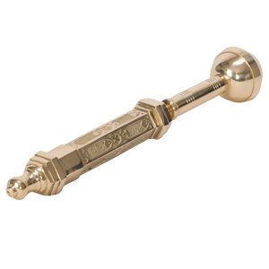 Aspersor de Aspergillum de iglesia de latón con cubierta de cuero marrón rojizo, producto de Metal de Iglesia religiosa, ortodoxo Católico - Product Image 4