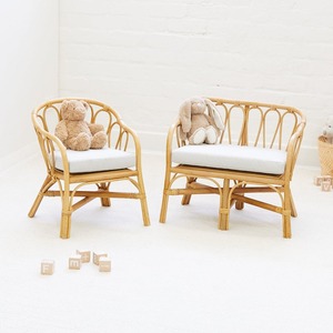 Silla infantil de ratán con cojín, sillas de bebé de caña, bajo costo, suministros directos de fábrica - Product Image 6