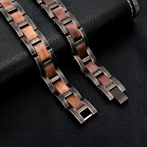 Bracciale Unisex in Legno Naturale e Acciaio Inossidabile Vintage per Lui, Braccialetto a Fascia in Legno per Compleanno, Anniversario, Laurea - Product Image 4