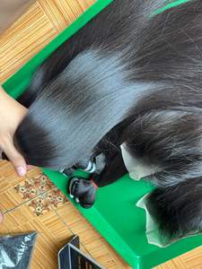 Paquete de cabello liso de hueso, cabello alineado con cutícula virgen, paquete de tejido de cabello humano, vendedor de cabello humano virgen de Vietnam crudo al por mayor - Product Image 5