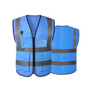 Prix usine veste de sécurité Construction haute visibilité multi-poches gilet de travail de sécurité réfléchissant coloré gilet en maille - Product Image 1
