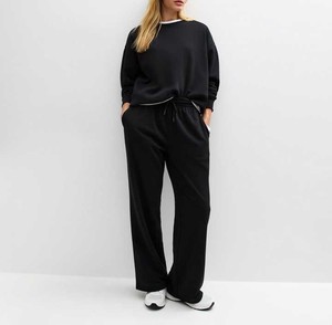 Sudadera de lana de algodón Unisex informal para ropa de invierno Sudadera de cuello redondo de gran tamaño de estilo callejero - Product Image 2