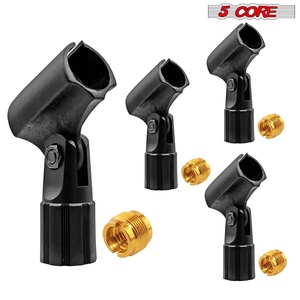 Support de microphone à 5 cœurs, 4 pièces avec adaptateurs à vis 5/8 à 3/8 pouces - Product Image 2