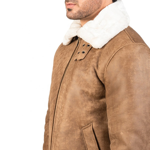 Veste en cuir vintage décontractée pour homme, tenue de printemps, design de vêtements de moto, veste en cuir PU avec poche, design personnalisé - Product Image 6