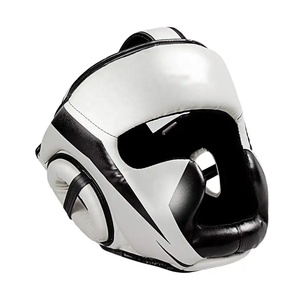 Casco de boxeo transpirable Muay-Thai Patchwork PU cuero entrenamiento Sparring-Headgear equipo de fitness Taekwondo protectores de cabeza - Product Image 1