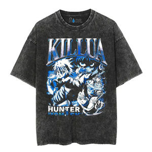 Fabricant OEM T-shirt vintage lavé avec logo personnalisé T-shirt surdimensionné brodé avec patch lavé à l'acide lourd pour hommes - Product Image 3