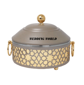 Réchauffeur de nourriture en acier inoxydable Casserole décorative pour buffet de mariage et d'événements Vente à chaud d'ustensiles de cuisine Pot en métal fantaisie de table - Product Image 4