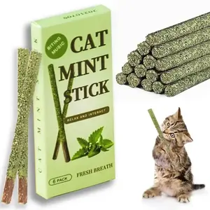6 Palitos de Matatabi Natural para Gatos, Refrescantes de Aliento con Menta para la Limpieza Dental - Product Image 5