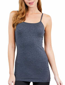 Camisole longue en tricot extensible pour femme, personnalisée, douce, pour superposer, tunique, débardeur uni, respirant, décontracté - Product Image 4