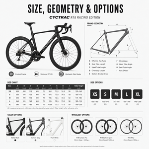 Vélo <span class=keywords><strong>de</strong></span> ville tout carbone CYCTRAC R18 Racing Edition SHIMANUO-R7120 24 vitesses, moteur <span class=keywords><strong>de</strong></span> moyeu arrière électrique à vitesse variable, double frein à disque - Product Image 4