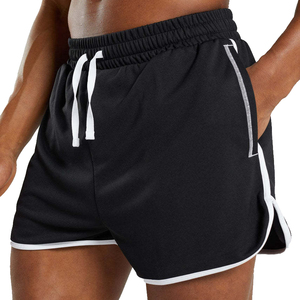Shorts pour hommes Vente en gros Personnalisé Séchage rapide Respirant Confortable Solide Taille élastique Poches taille moyenne Gym Running - Product Image 1