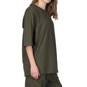 เสื้อยืดโอเวอร์ไซส์ผ้าฝ้าย 100% ระบายอากาศได้ดี พิมพ์โลโก้ได้ตามต้องการ น้ำหนัก 180 GSM คุณภาพสูง สำหรับผู้ชายและผู้หญิง รุ่นหนาพิเศษ  ซัมเมอร์ 2026 - Product Image 2