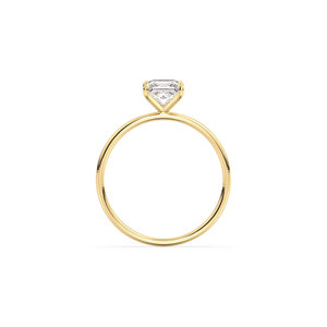 REYES personalizado 14K oro amarillo sólido laboratorio crecido diamante solitario anillo joyería fina caro regalo de cumpleaños para mujeres - Product Image 4