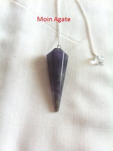 Brazilian Amethyst Dowsing Pendulums <b>Feng</b> <b>Shui</b> <b>Crystal</b> Pendulum Gemstone Healing EMF Protection Chakra Stone Agate Figurine - Product Image 5
