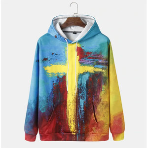 เสื้อฮู้ดแบบระเหิดของผู้ชายเสื้อฮู้ดแบบสวมหัวโอเวอร์ไซส์ - Product Image 1