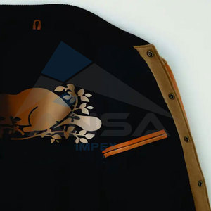 Men's College Letterman Jacket Custom Logo Baseball Design Wholesale Outdoor Streetwear Plus Size Custom Logo Red <b>Canvas</b> Fabric - Product Image 6