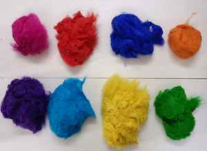 Fibras de seda de Sari recicladas de nube de seda de Sari teñidas por encargo para tiendas de hilo y fibra Producto de reventa - Product Image 2