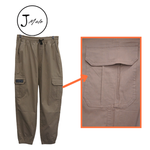 กางเกงคาร์โก้เอวยางยืดทนทานสำหรับชุดทำงานกลางแจ้ง - Product Image 4