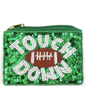 Bolsa de monedas bordadas con cuentas de semillas en forma de corazón hecha a mano, bolsa de mano para el Día de San Valentín con cuentas Kiss Me para regalos de MD artesanías - Product Image 5