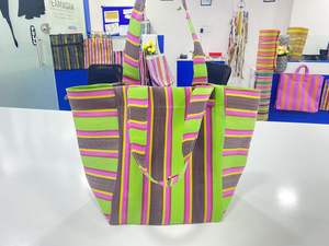 Bolsas de compras de nylon Plástico de polipropileno reciclado sostenible Hecho EN LA India-Opciones a granel PP tejido grande ecológico - Product Image 4