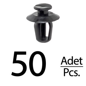 Clips de moulures latérales de porte noirs pour Citroën Berlingo Peugeot 206 Partner - 50 pièces - Product Image 1