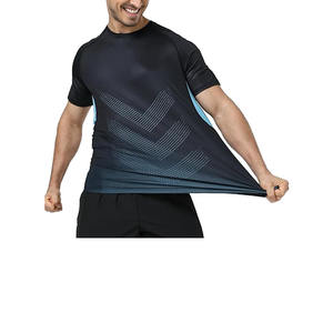 High Quality <b>Men's</b> Quick Drying Fitness <b>Shirt</b> Moisture Wicking <b>Stretching</b> High-quality Sports T-<b>shirt</b> T-<b>shirt</b> for <b>men</b> - Product Image 4