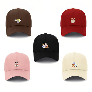 Gorro de Pescador de Algodón con Parche Bordado de Perro - Estilo Urbano Deportivo Unisex para las Cuatro Estaciones con Hebilla Metálica - Product Image 2