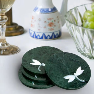 Elegant design <b>marble</b> <b>coasters</b> with premium quality finished and contemporary styling for table decor - Product Image 1