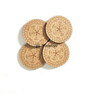 Posavasos de MDF hechos a mano Tradebyd, alfombrillas de diseño elegante para bebidas, perfectas para regalar bodas, cafés y restaurantes - Product Image 3