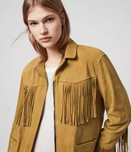 Chaqueta de Cuero Genuino para Mujer, Estilo Motero Acolchado, Transpirable, a la Moda, para Looks Casuales y Formales - Product Image 5