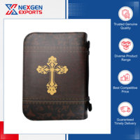 Nexgen Exports - Funda para Biblia de Cuero PU de Alta Durabilidad con Opciones de Diseño y Logotipo Personalizados en Color para Regalo