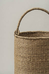 Panier de stockage en jonc de mer naturel le moins cher panier de paille de plante fait à la main du Vietnam - Product Image 3
