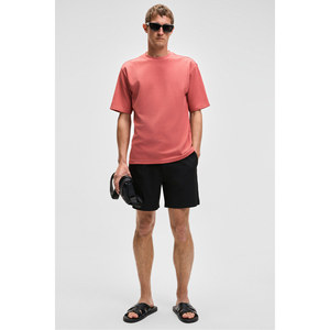 GRIMELANGE CHIC เสื้อยืดผ้าฝ้ายเนื้อสัมผัสพิเศษสำหรับผู้ชายทรงหลวม - Product Image 2