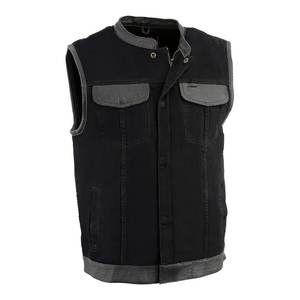 Chaleco Vaquero para Hombre con Ribete de Cuero - Product Image 1