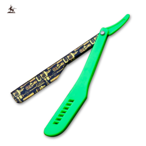 Maquinilla de afeitar recta de acero inoxidable de hoja única compatible con OEM personalizada para afeitado facial y corporal - Product Image 1