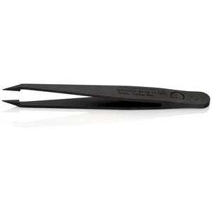 แหนบปลายโค้งเรซินสีดำของ Knipex แหนบปลายโค้งสังเคราะห์ป้องกันไฟฟ้าสถิตย์ - Product Image 3